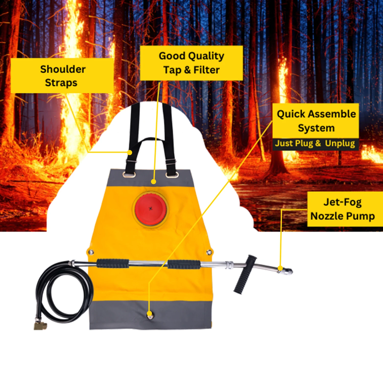 20L Feuerl&ouml;schrucksack f&uuml;r Wald und Wildland