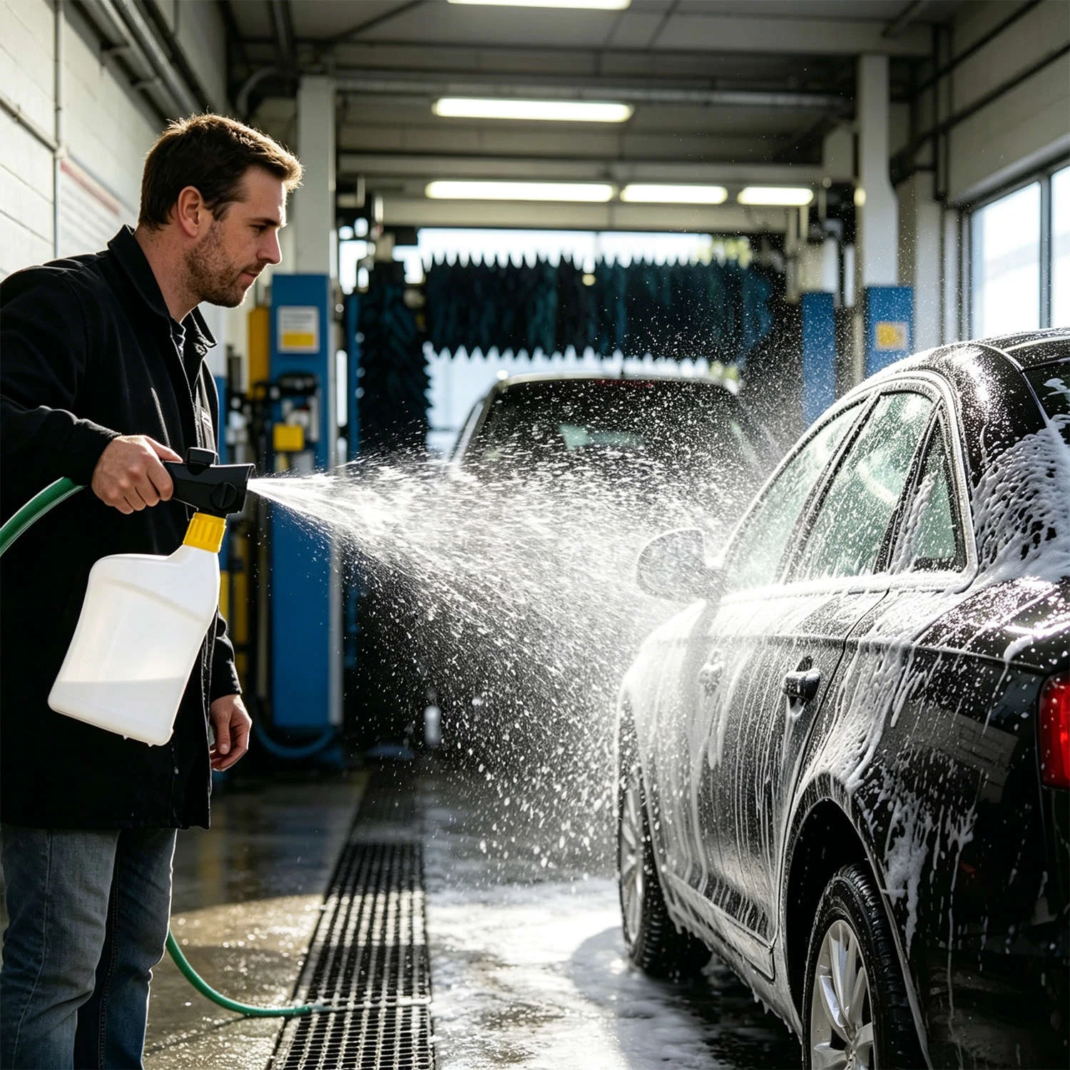 1000-ml-Schlauchendspr&uuml;her mit F&auml;cherspray zum Reinigen und D&uuml;ngen