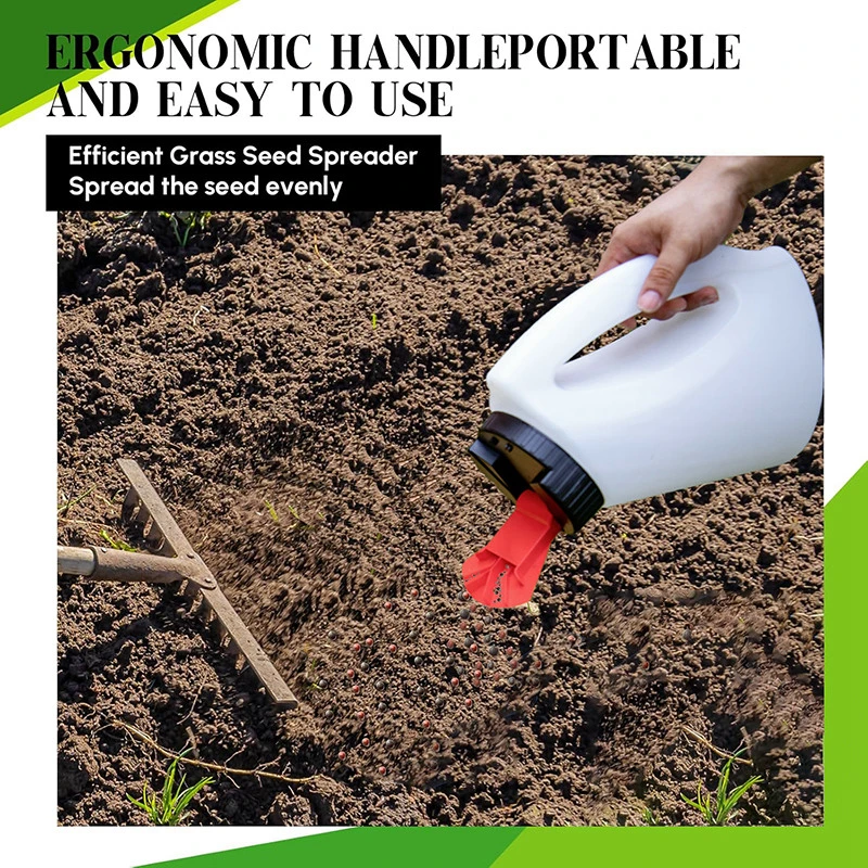 3000 ml Handstreuerflasche, manueller Streuer f&uuml;r Grassamen, D&uuml;nger und Eissand