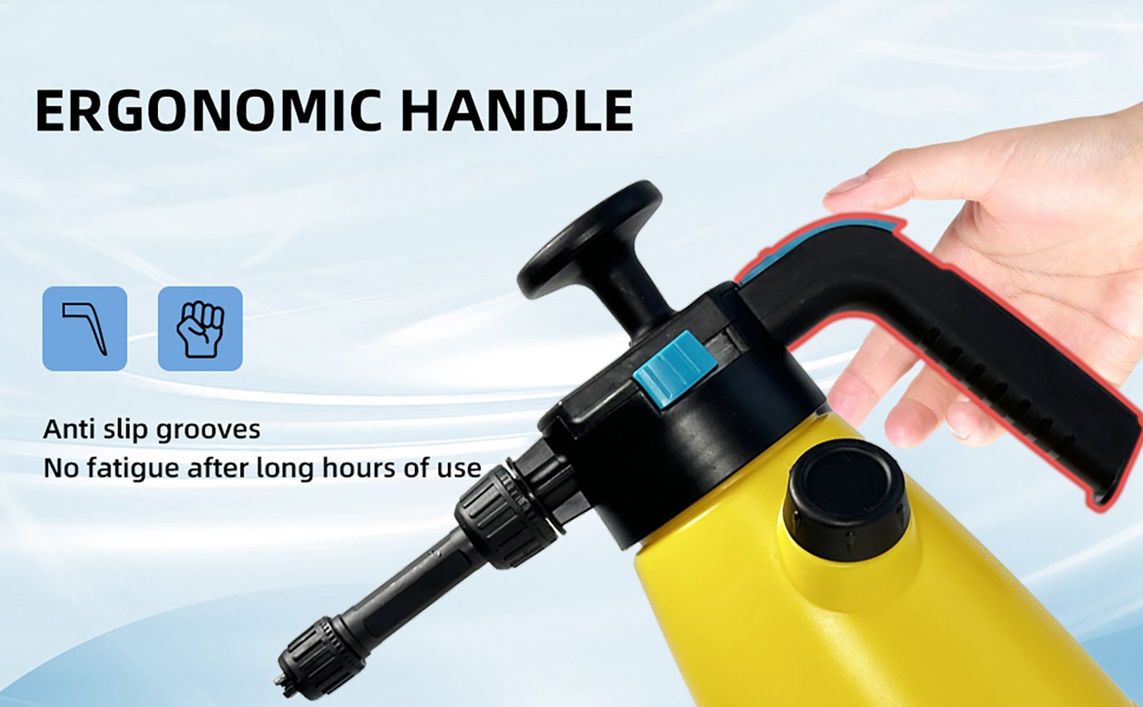 1,5-l-Schaumsprüher Handschaum-Pumpsprüher für Autowaschanlagen, Drucksprüher mit 2 Düsen für die Bewässerung zu Hause