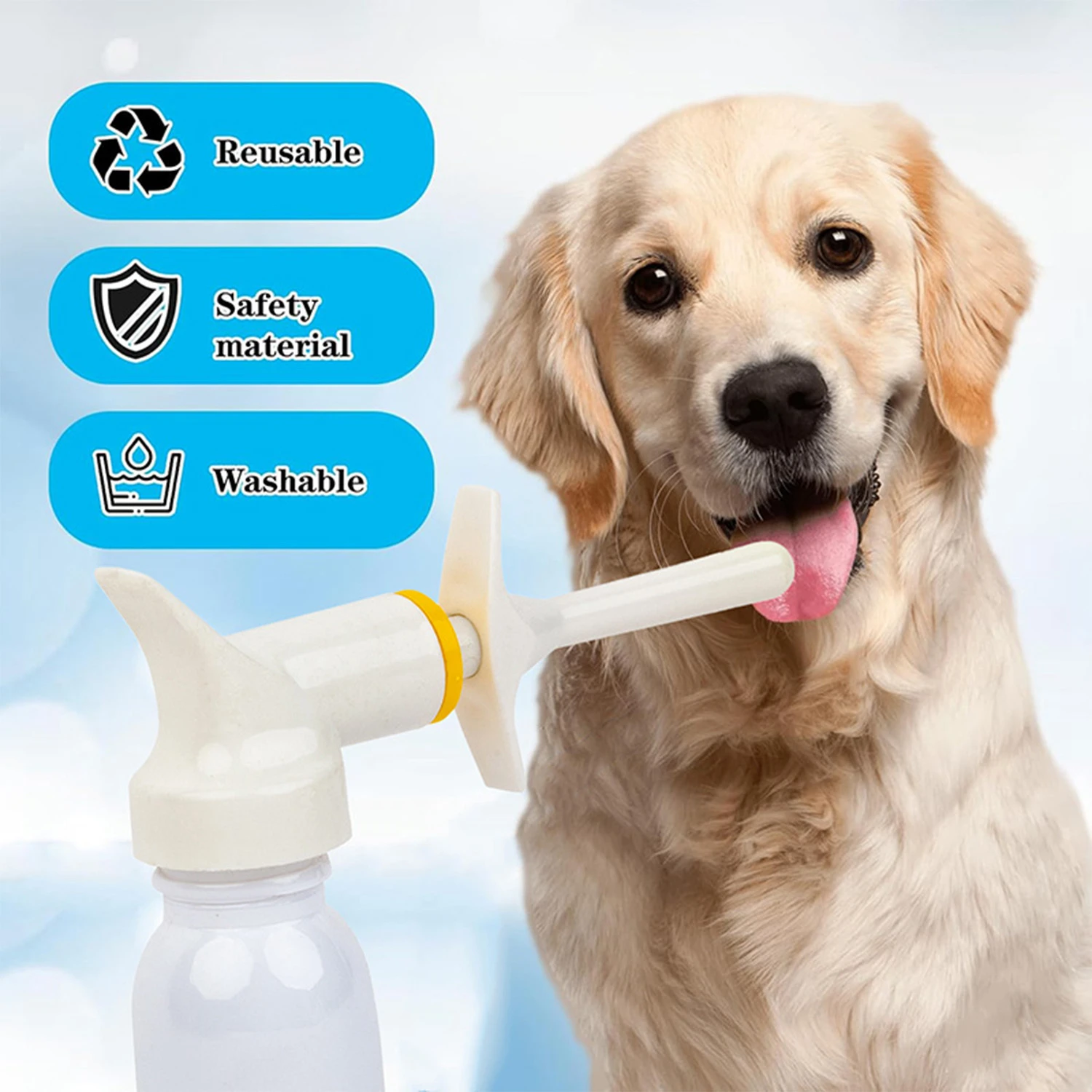 1ML Dosierung Veterin&auml;rspender Fl&uuml;ssigkeitszufuhr Pumpenausl&ouml;ser f&uuml;r Tiere Haustiere