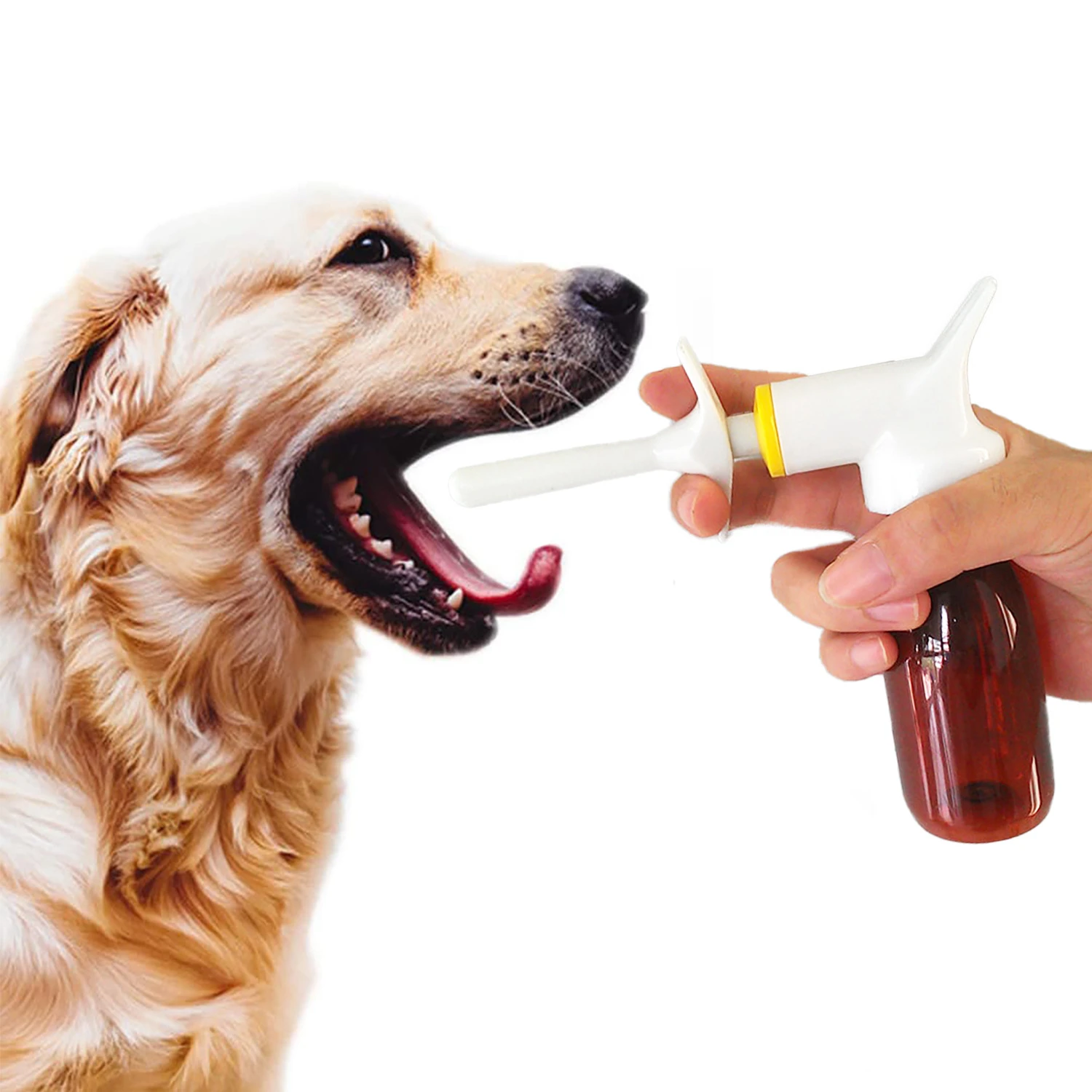 1ML Dosierung Veterin&auml;rspender Fl&uuml;ssigkeitszufuhr Pumpenausl&ouml;ser f&uuml;r Tiere Haustiere