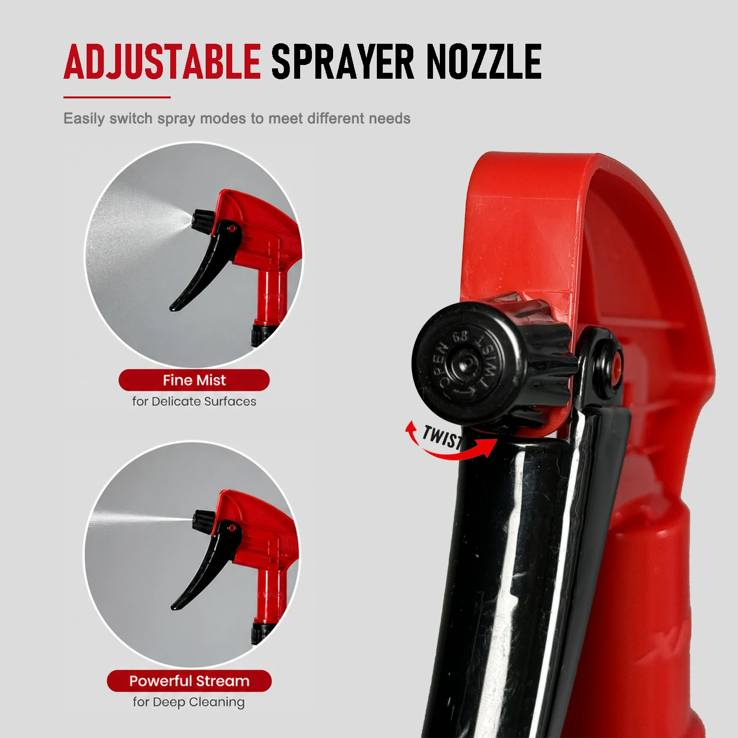 Professioneller Triggerspr&uuml;her, robuste Spr&uuml;hflasche f&uuml;r die Fahrzeugaufbereitung (750 ml)