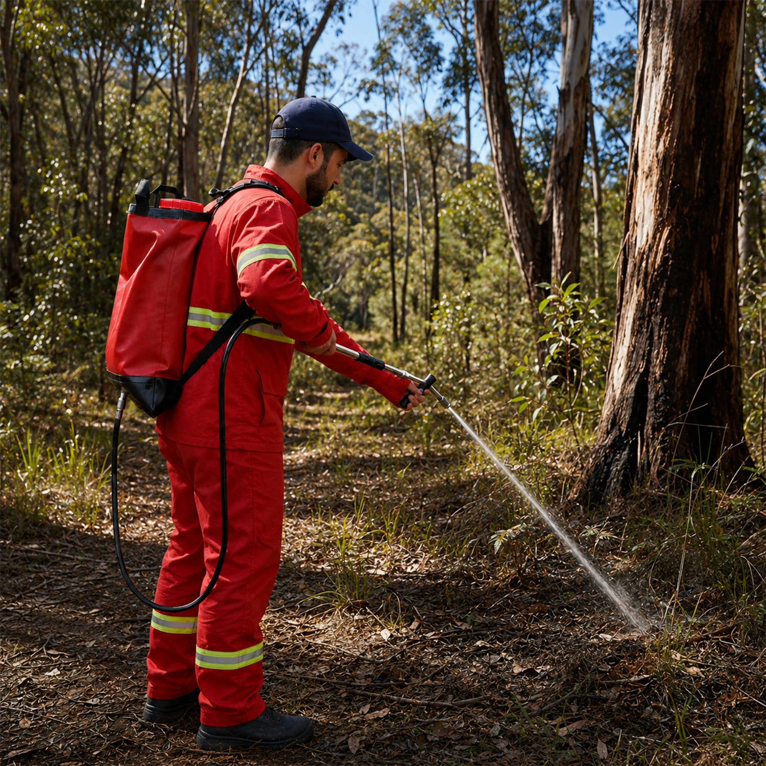 Tragbarer 20-Liter-Rucksack zur Brandbek&auml;mpfung mit gepolstertem Kissen f&uuml;r die Waldbrandbek&auml;mpfung