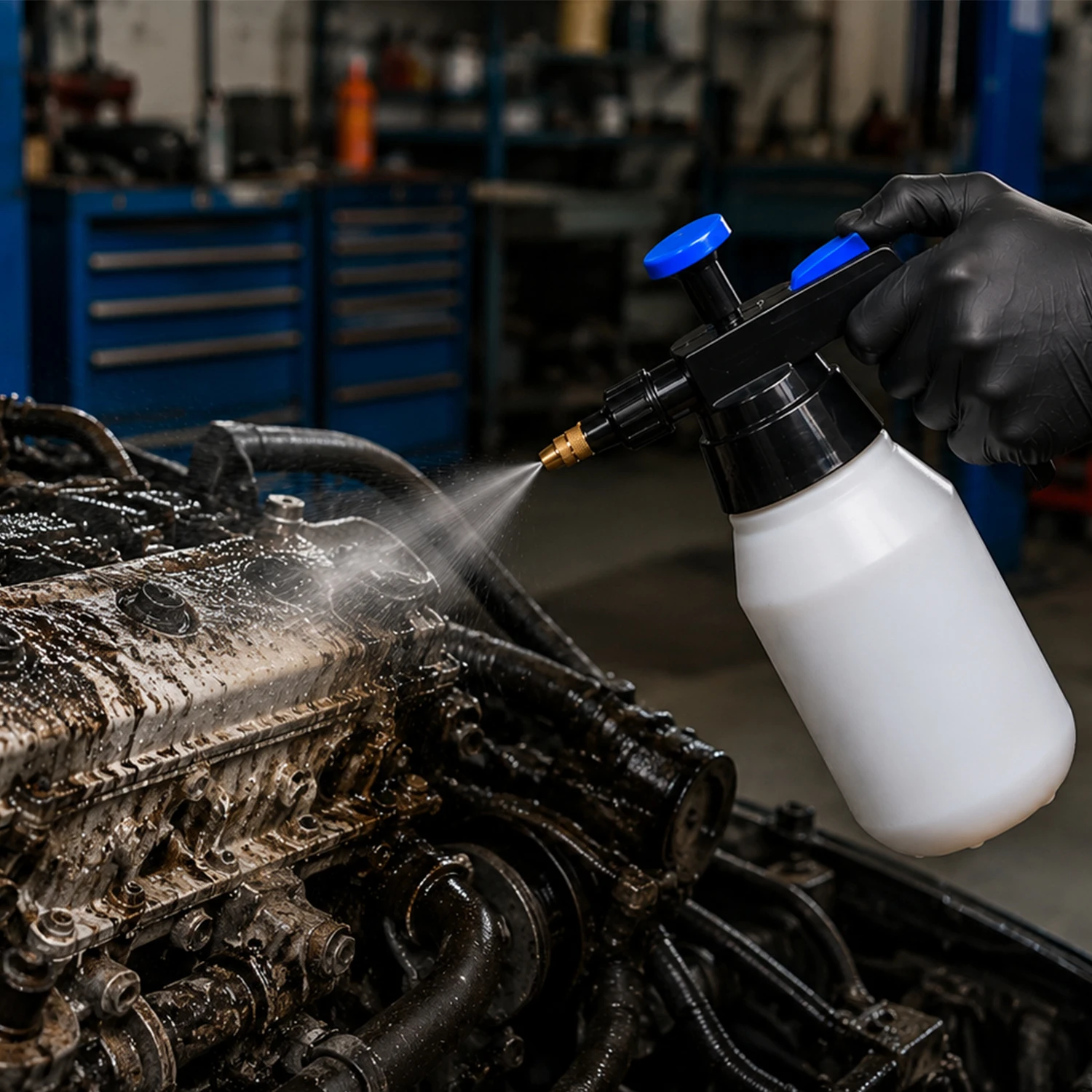 1,5 l L&ouml;sungsmittel-Druckspr&uuml;her mit Messingd&uuml;se f&uuml;r die Automobil- und Industriereinigung