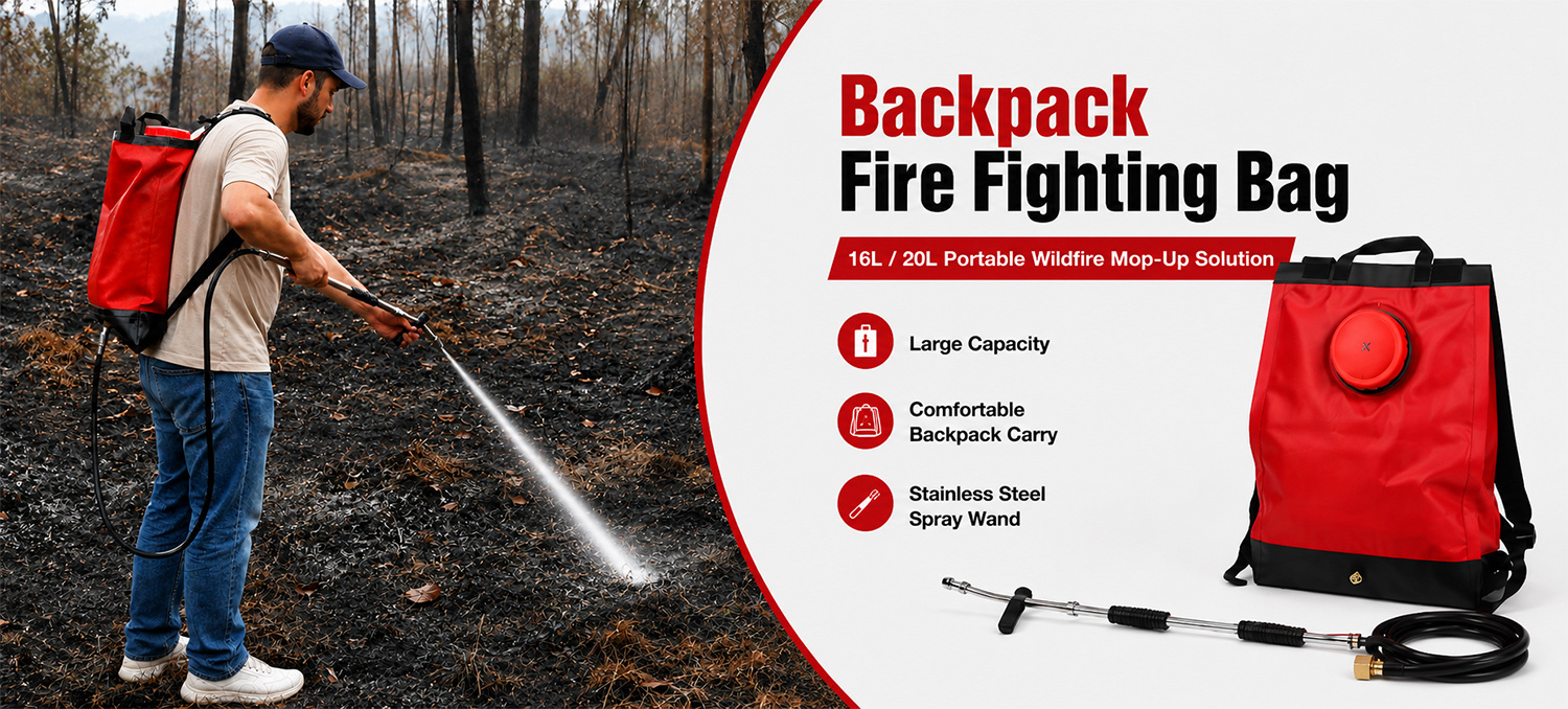 Tragbarer 20-Liter-Rucksack zur Brandbekämpfung mit gepolstertem Kissen für die Waldbrandbekämpfung