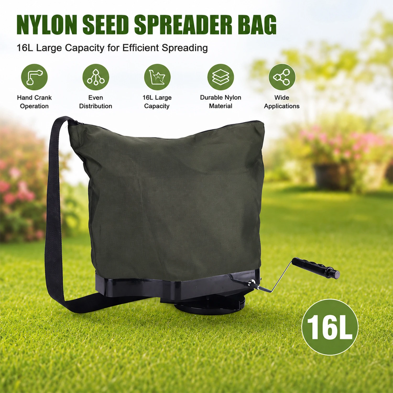16L Nylon-S&auml;beutel f&uuml;r Rasend&uuml;nger- und Salzanwendungen