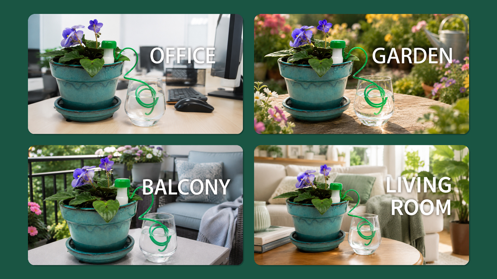 Automatischer Pflanzenbewässerer für Innen- und Außenpflanzen, Gartenbewässerungssystem (klein)